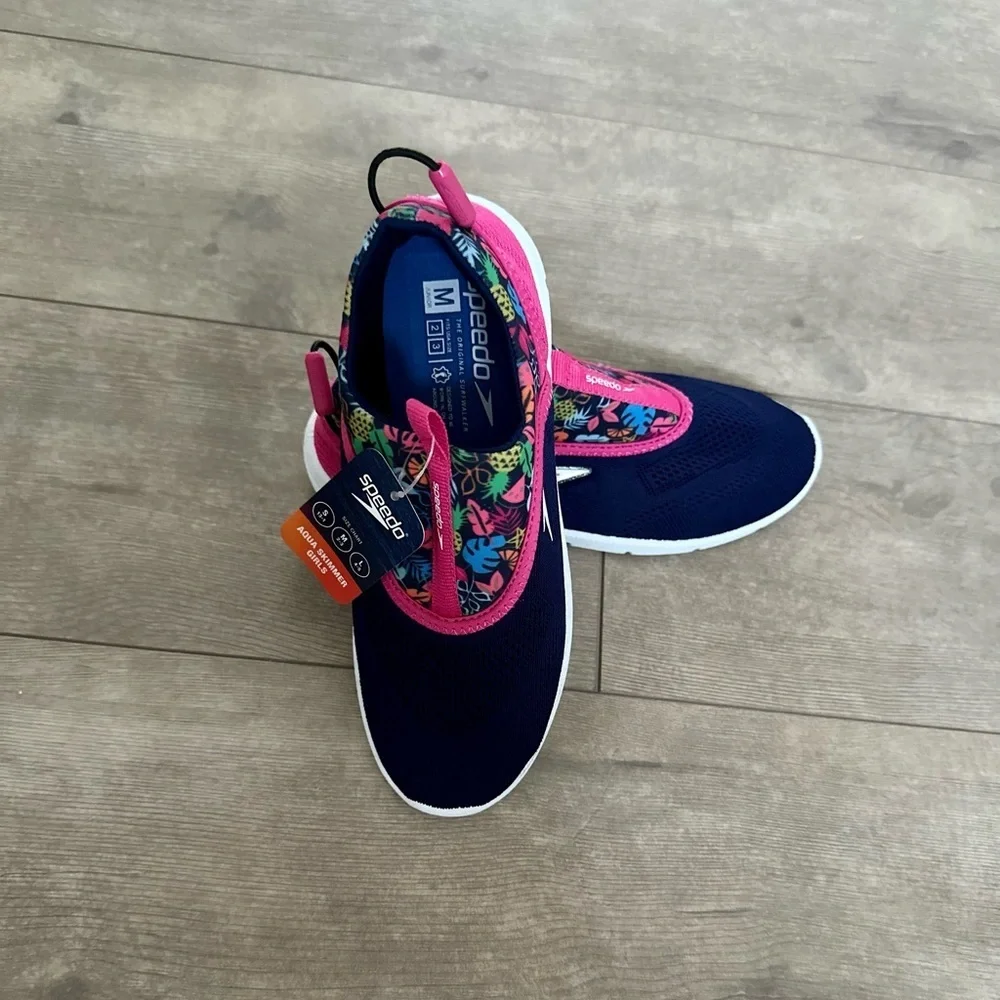Speedo Junior Girls' Aquaskimmer Water Shoes size medium (2-3) new with tags